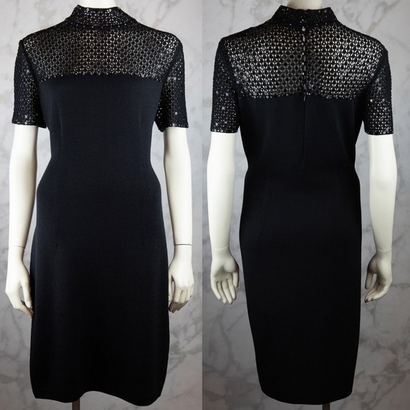 St. John Dresses & Skirts - St John Evening Marie Grey Sequin Dress 12